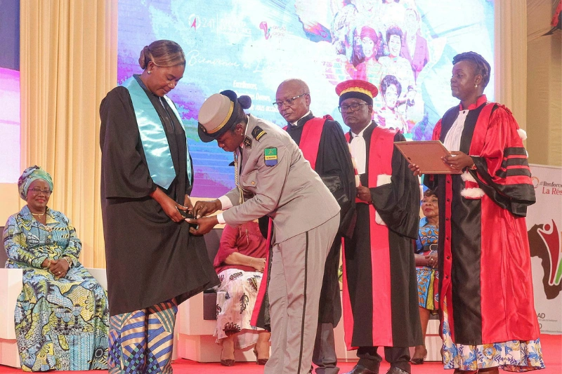 Distinction : Zita Oligui Nguema, élevée au rang de docteure honoris causa