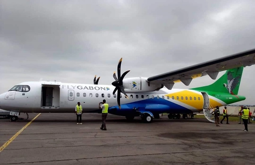 Un appareil de la compagnie aérienne nationale Fly Gabon.