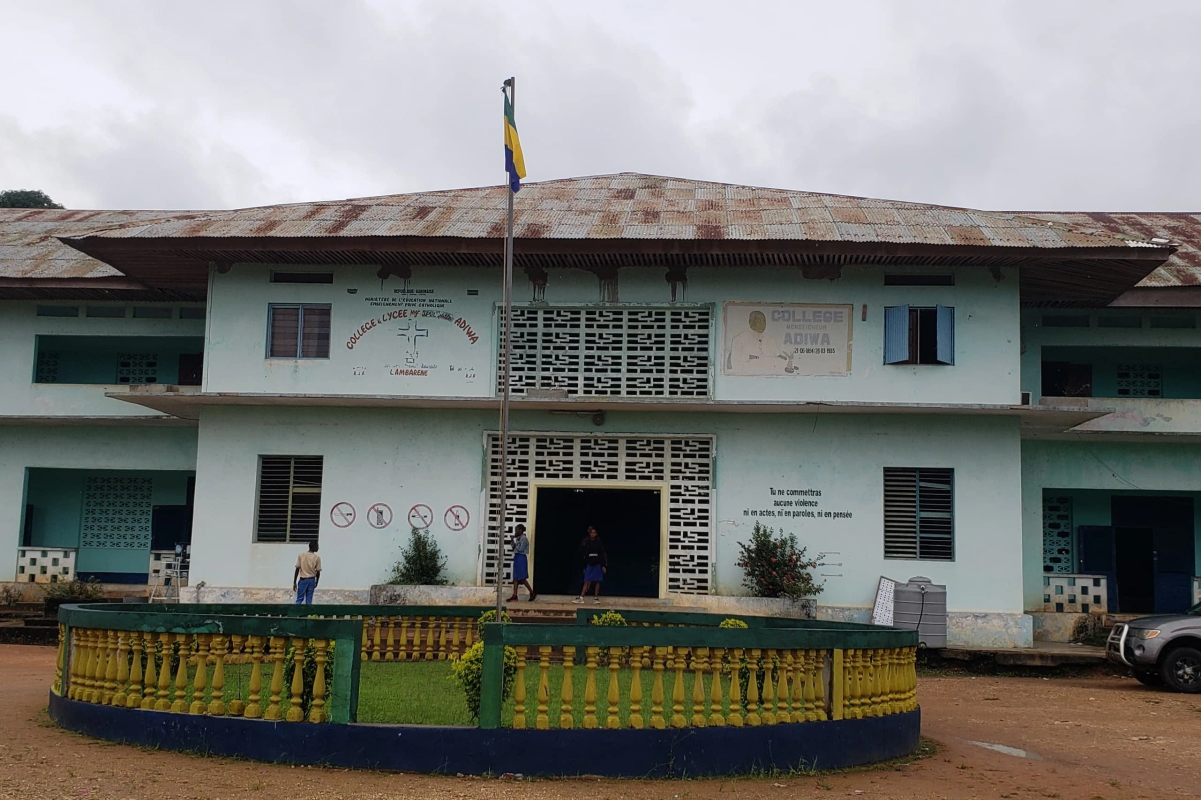 Le Lycée & Collège Jean Baptiste Adiwa, où des apprenantes ont été victimes de transes.