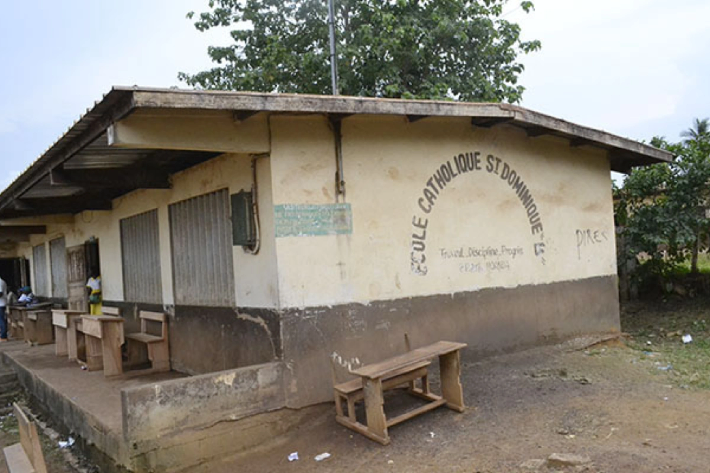 École catholique dans le Haut-Ogooué. © DR