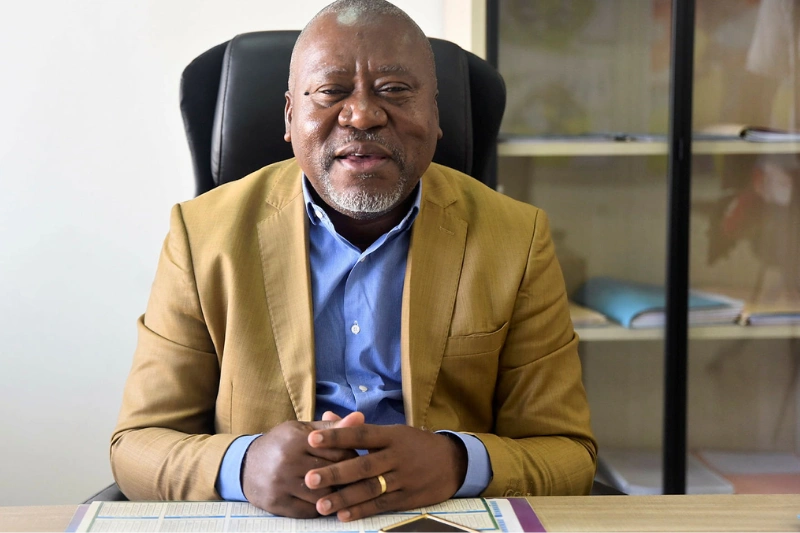Brice Mbika Ndjambou, président de la Linafp. © Jocelyn Abila