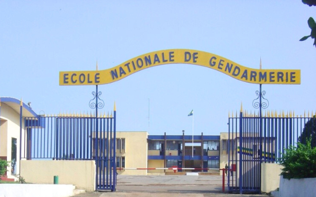 Entrée de l'école Nationale De Gendarmerie Du GABON © DR