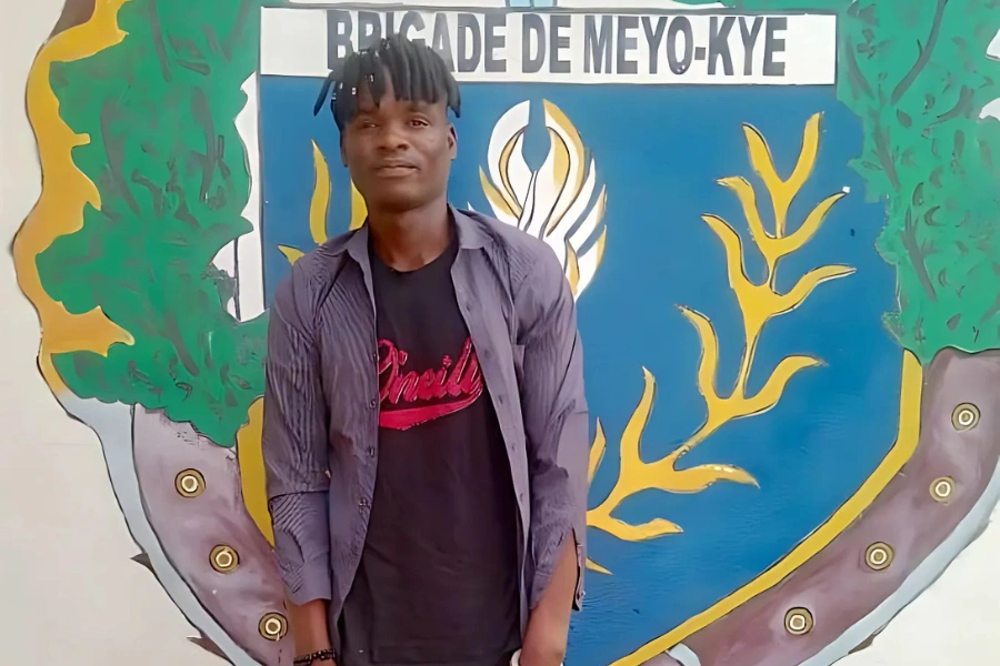 Ferdinand Djikolmbaye, clandestin tchadien arrêté par la brigade de Meyo-Kye © L'Union