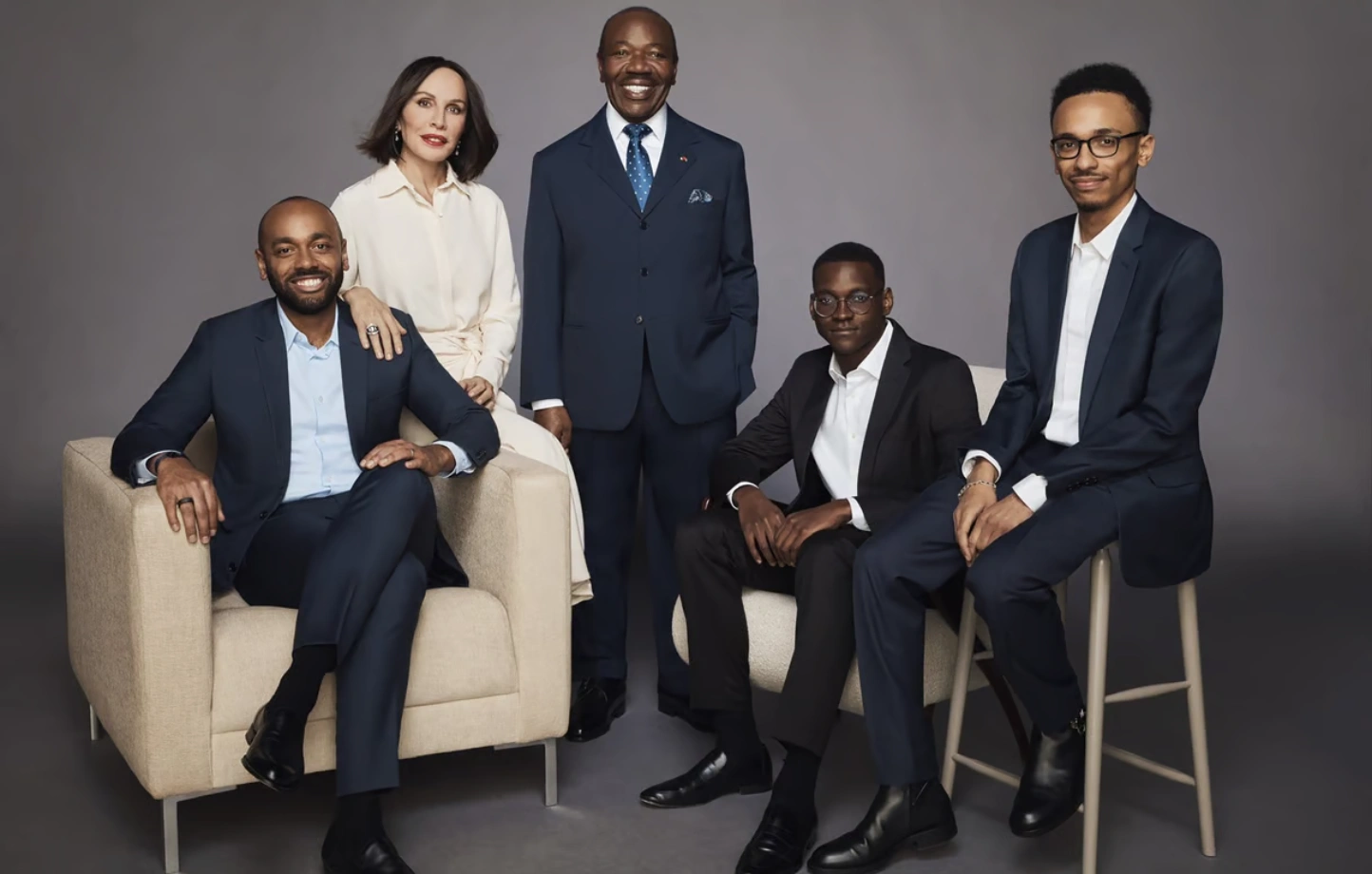 Photo de la famille Ali Bongo Ondimba © Jeune Afrique