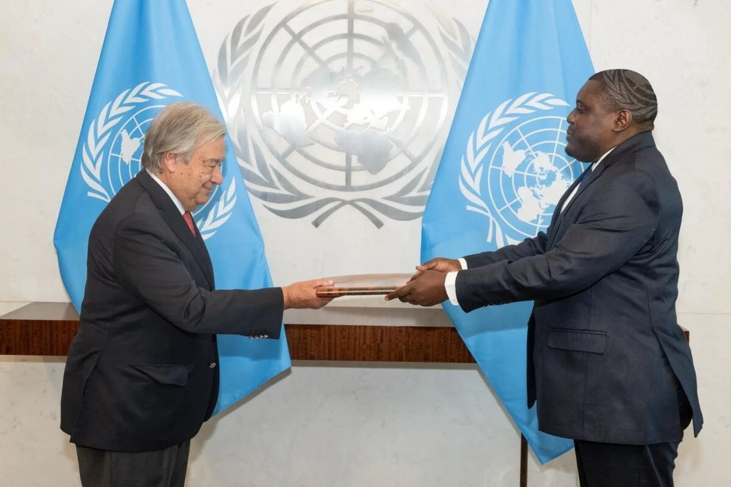 Gabon-Onu : Antonio Guterres reçoit les lettres de créance de Ghislain Ondias Okouma