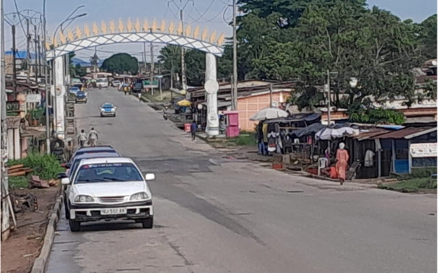 Une vue de la ville de Lambaréné, dans la province du Moyen-Ogooué © DR 