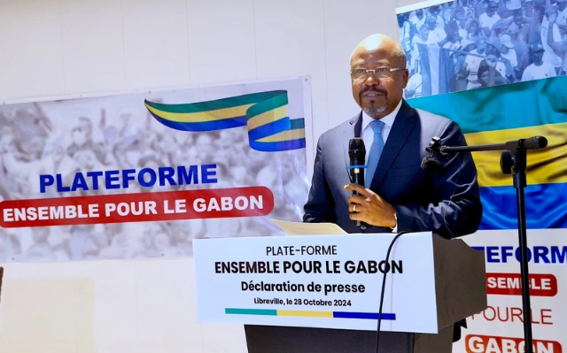 Alain-Claude Bilie- By-Nze, président de la plateforme "Ensemble pour le Gabon". © DR