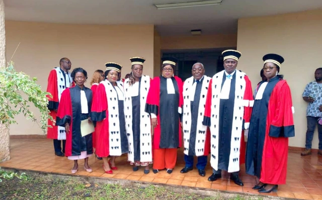 Photo de famille après la rentrée judiciaire à Franceville. © DR