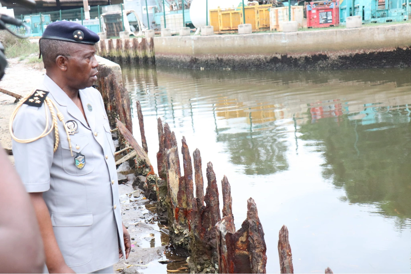 Flavien Nzengui Nzoundou durant son séjour à Port-Gentil, Octobre 2024 © DR