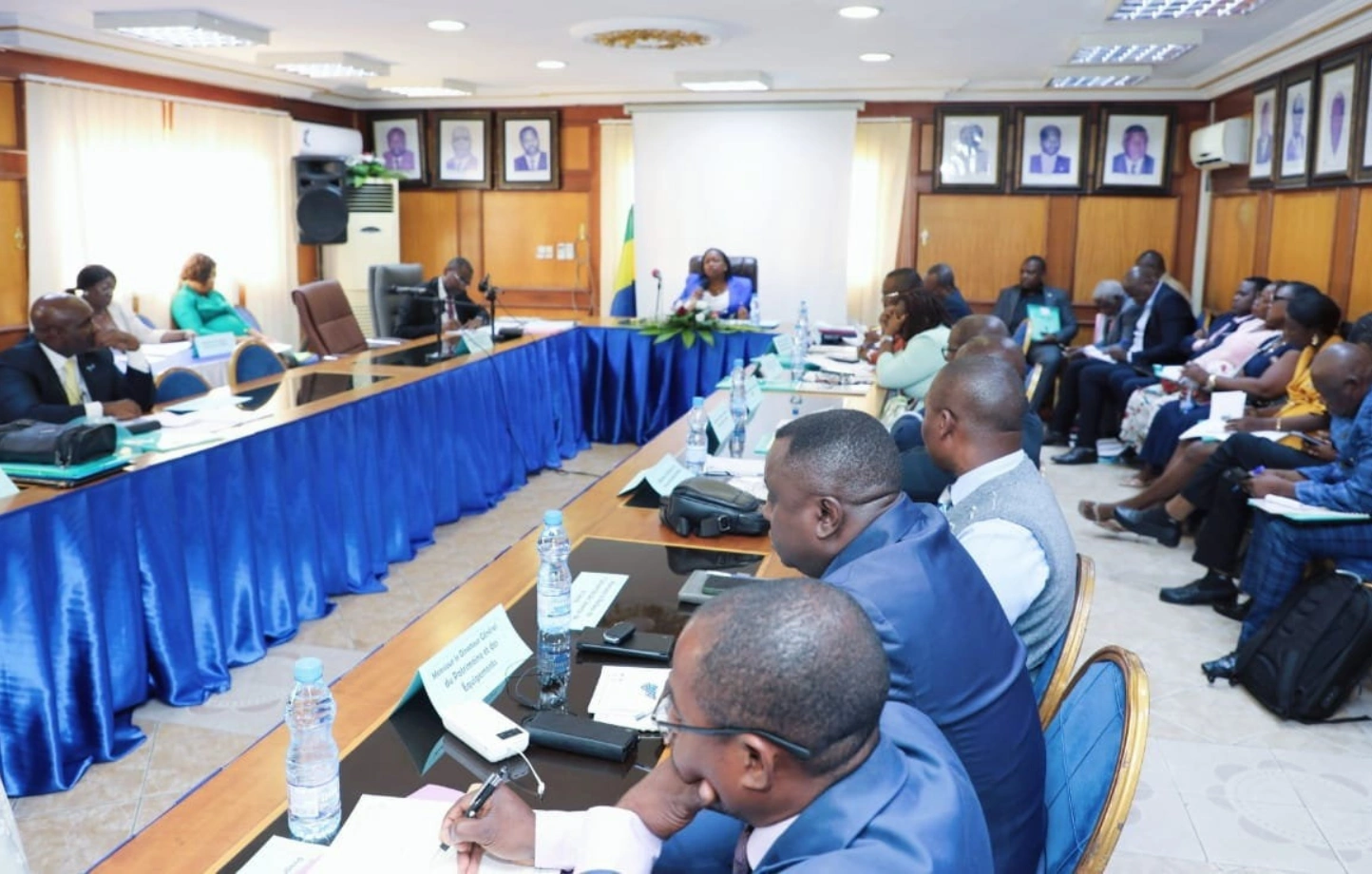 Les travaux du conseil d’administration de l’ENS, hier à Libreville. © DR