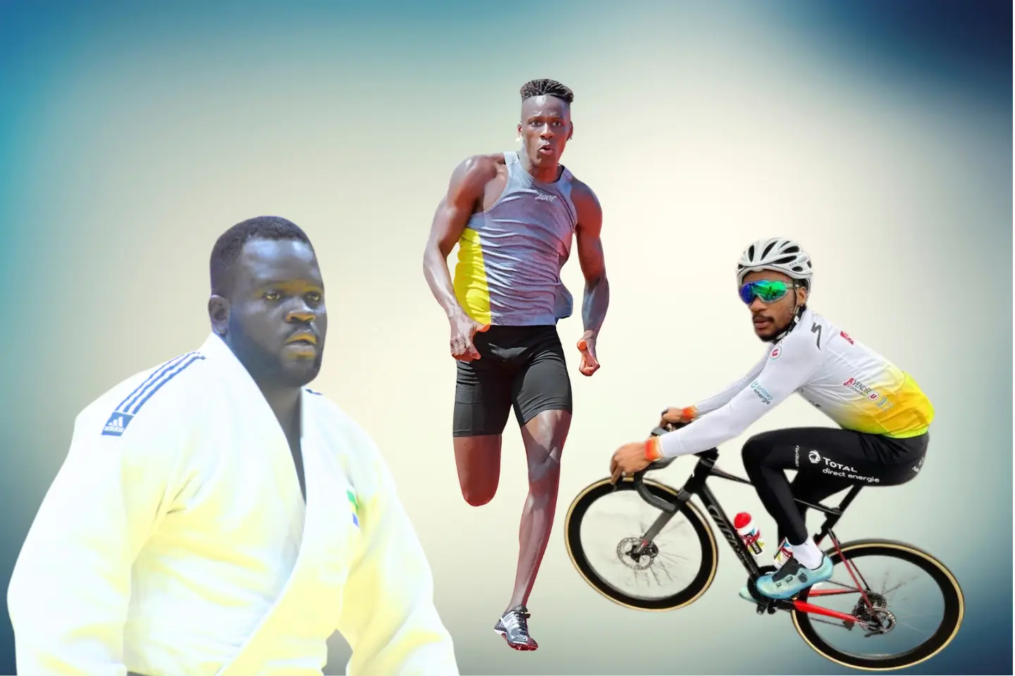 Montage sportifs gabonais 