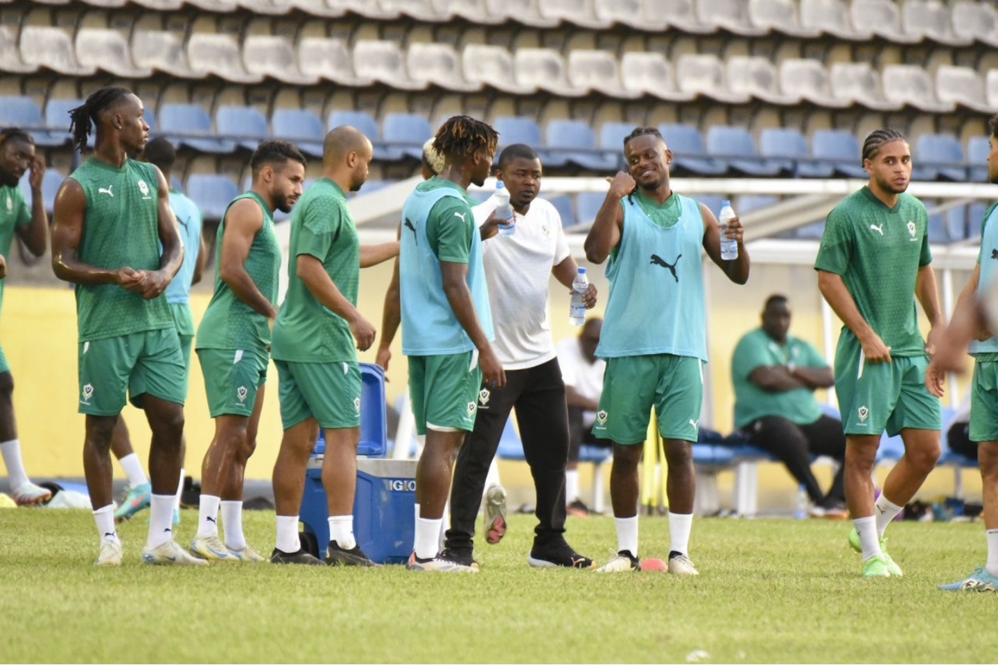 Les joueurs de l’équipe nationale du Gabon © DR