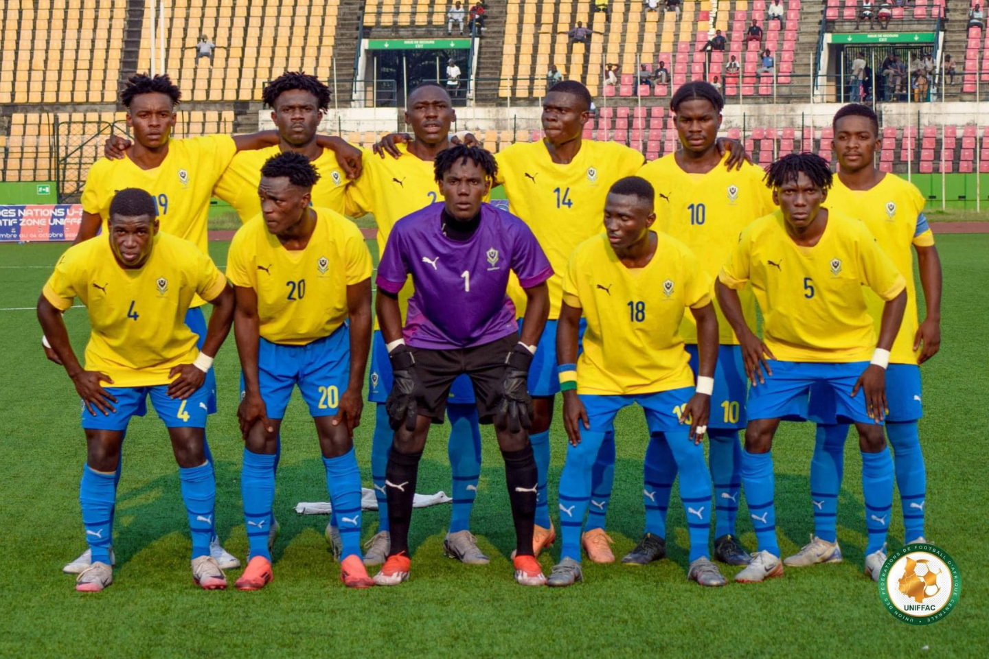 Les Panthères U20 du Gabon © DR