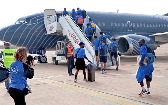 Les panthères du Gabon prêt pour fanceville © DR 