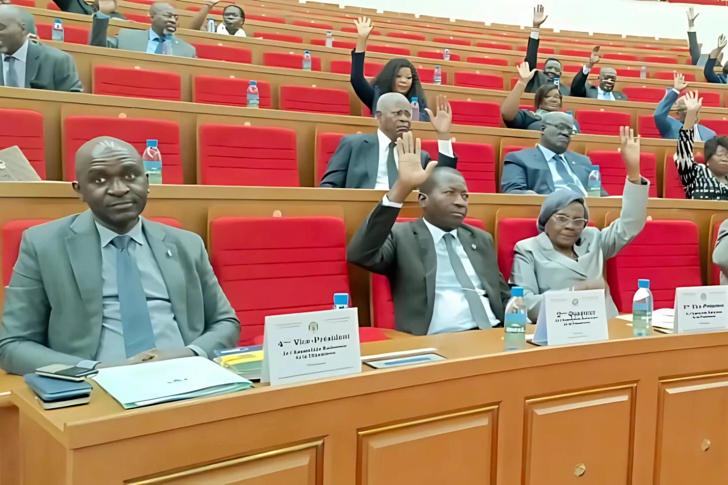 Les deputés à l'assemblée nationale. © L'union