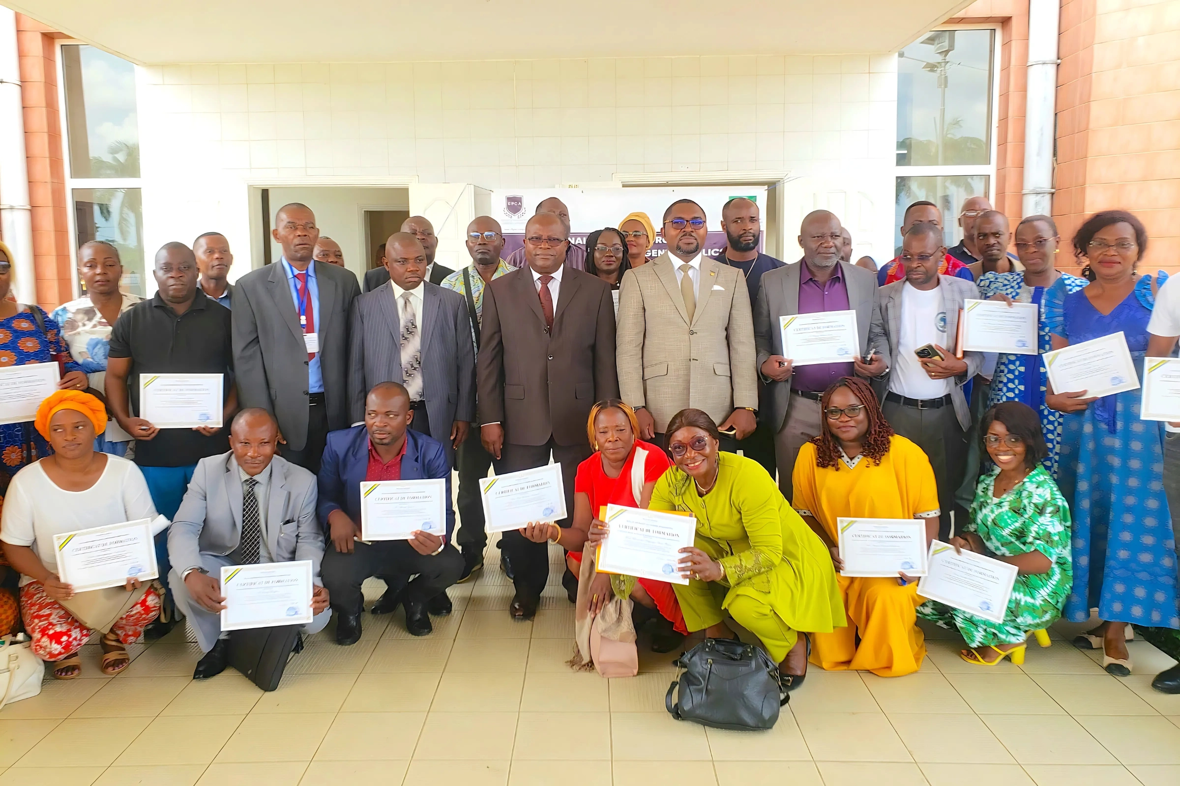 Au terme du séminaire des fonctionnaires de Lambaréné par l’EPCA. © L'union