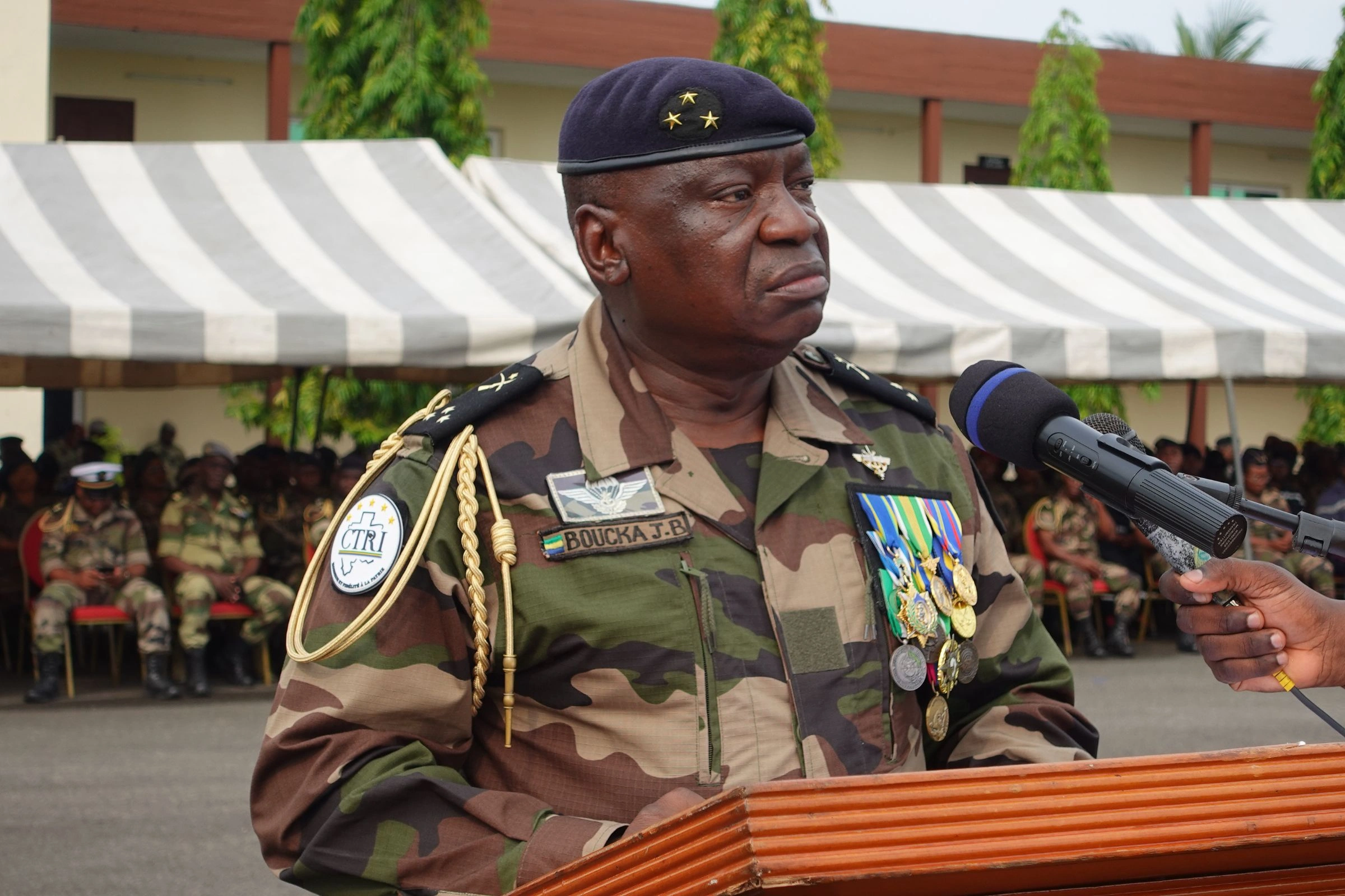 Le chef d'état-major général des Forces armées gabonaises (CEMGFA), le général de division Jean Bedel Boucka © DR