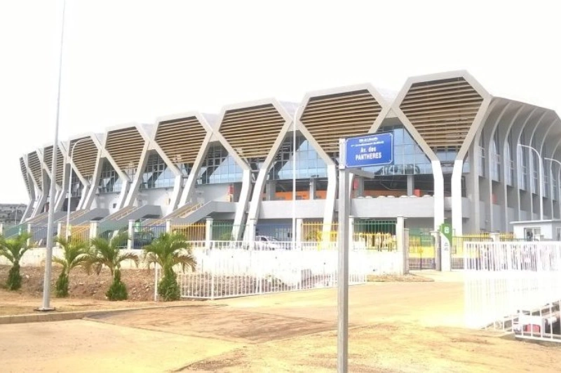 Le Palais des sports de Libreville. © DR