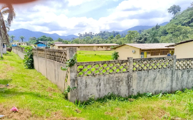 Une vue de la barriere dy lycée Fougamou. © DR 