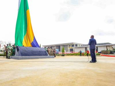 Drapeau géant Gabon