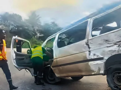Ntoum : 13 blessés dans l'accident d'un taxi-bus