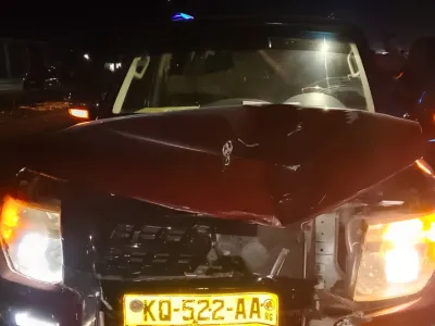 Véhicule accidenté sur la Nationale 1