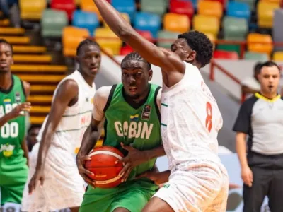 Equipe Nationale de basketball lors de la compétition de l'Afrobasket U18