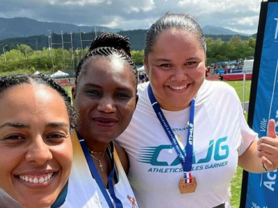 Belle médaille pour Carine Mekam à l’Open de France. © DR