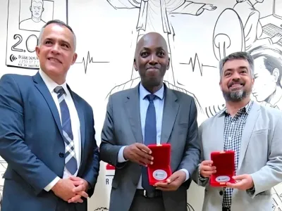 Augustin Emane, ministre de la justice à Rio de Janeiro