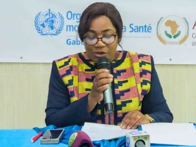 La ministre des Affaires sociales et de l’Inclusion, Nadine Nathalie Awanang-Anato