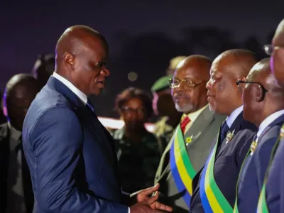 Brice Clotaire Oligui Nguema, président du Gabon accueillis à Makokou