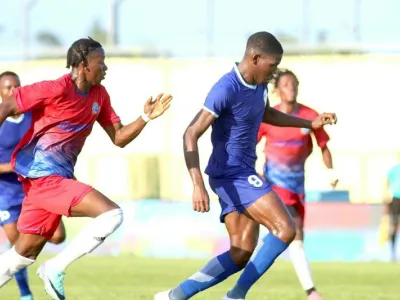 Caleb Nzamba, footballeur au Vautour Club