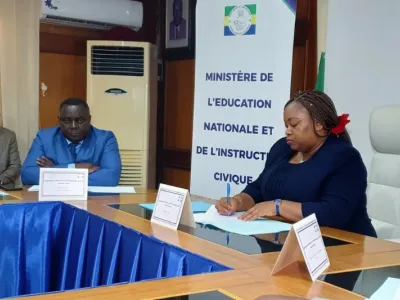 Camélia Ntoutoume-Leclercq, ministre d'état de l'éducation nationale