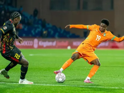 Joueurs de la Côte d'ivoire et du Cameroun