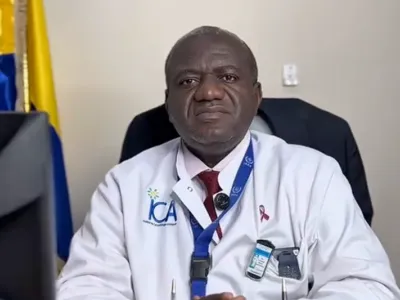 Le colonel Arnaud Brice Koumba, directeur général de l’Institut de cancérologie d’Akanda.