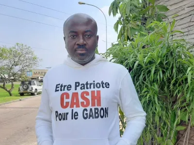 L’activiste Chamberlain Moukouama, connu sous le pseudonyme de «Cash».