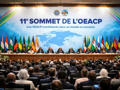 Les chefs d’État et de gouvernement lors des travaux