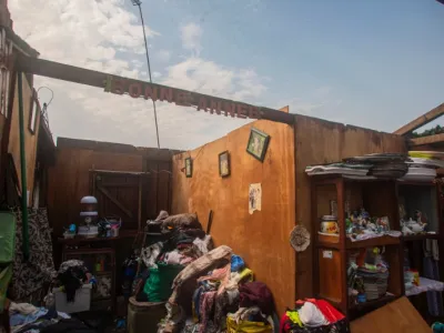 Dégats de pluie au pk10