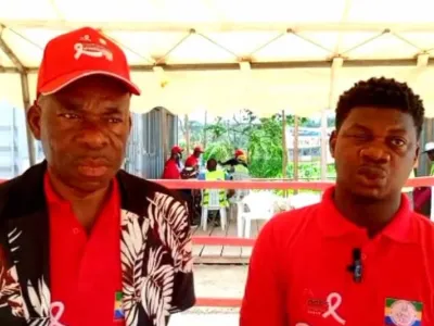 Phase de dépistage sur le chantier Nzela-Bola