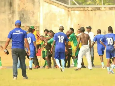C’est lors de ce match que les arbitres ont été agressés. D’où les sanctions de la Linafp. ©  SAWADOGO Boukary