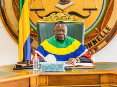 Le président de la Cour constitutionnelle, Dieudonné Aba’a Owono, rendant la décision d’homologation des résultats du RGPL.