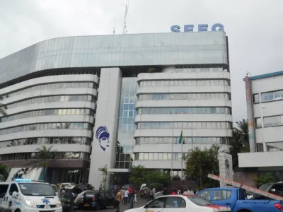 Le siège de la SEEG, avenue Félix Éboué, au centre-ville.