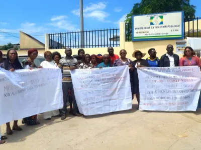 Une vue du collectif à l’entrée de la Fonction publique