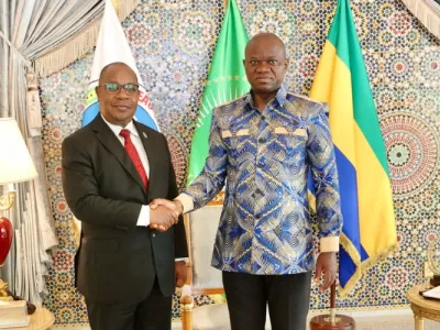Brice Clotaire Oligui Nguema, président du Gabon et le président de la Commission de la CEEAC, Ézéchiel Nibigira