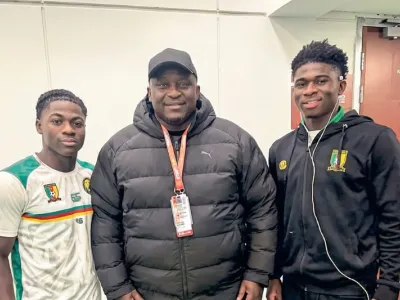 Fabrice Do Marcolino et Carlos Baleba , l’un de ses poulains