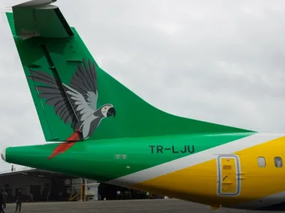 Un avion de la compagnie FlyGabon. © DR