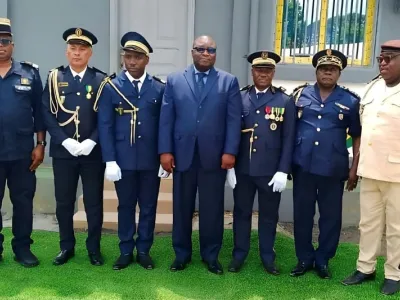 Cérémonie de port de galon à mouila