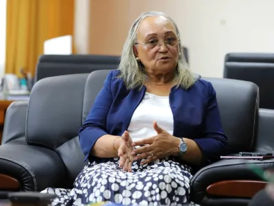 Jacqueline Ilogue-Bignoumba, ministre du Travail, du Plein-Emploi, du Dialogue social et de l'Insertion professionnelle