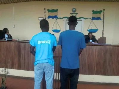 Josué Neville Bourebe et Junior Ngandu Nganziani, deux trafiquants présumés à la barre