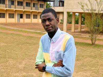Junior Emmanuel Loussou, élève en classe de terminale
